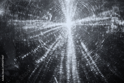 SUN - Sunlight seen through a scratched transparent surface