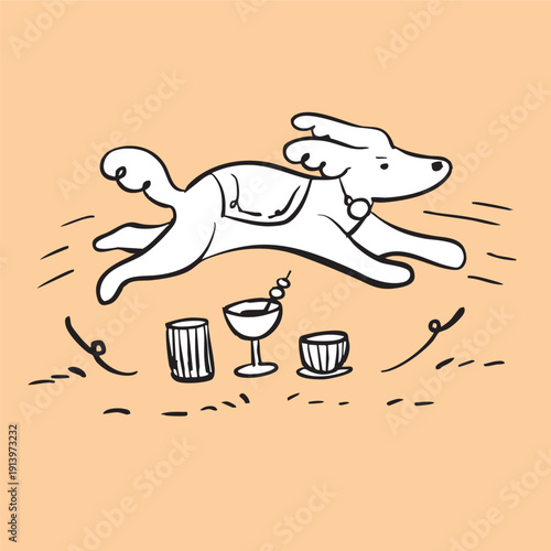 dog and drink moctaile party