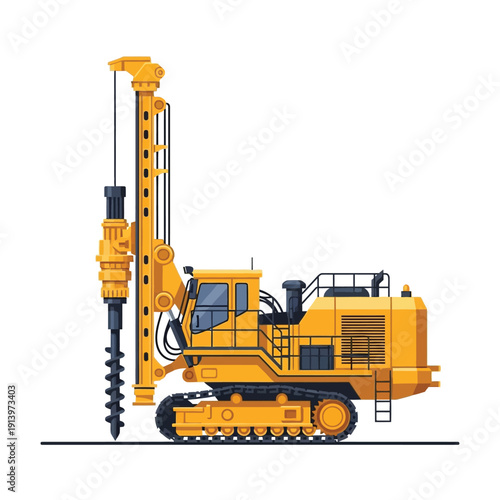 Heavy Duty Industrial Mining Drill Rig Machine on Tracks for Construction and Extraction Operations