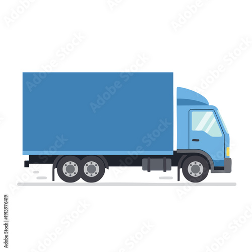 Modern Freight Delivery Truck on the Road for Logistics and Transportation