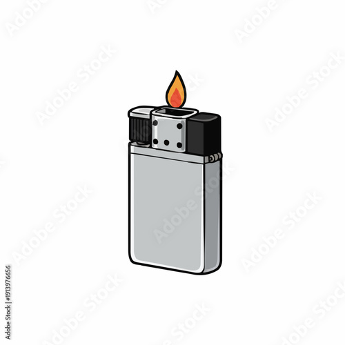 vector illustration of a lighter