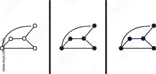 A simple diagram of connected nodes and lines in a geometric shape