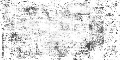 Grunge Vintage Paper with Aged Typography, Dark Smudges and Worn Texture, Retro Old Document Background.