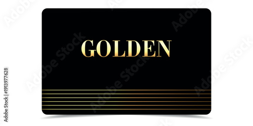 VIP gold card. Luxury texture template design. Vip ticket on black background for invitation, club, award, casino, certificate. Golden exclusive premium card. Vector illustration.