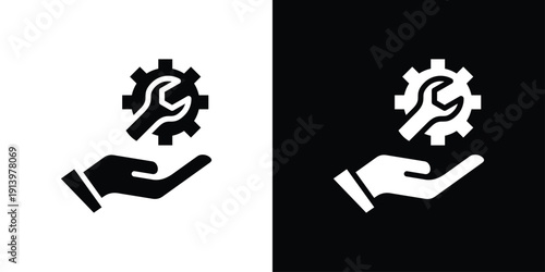 Maintenance Icon Sheet Black And White