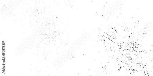 Grunge Overlay with Dust, Dirt, Film Grain and Speck Grit, White Background Noise Texture Vector for Design.