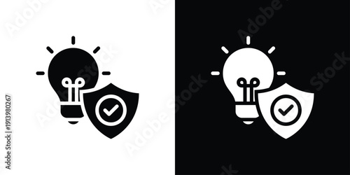 Innovation Icon Sheet Black And White
