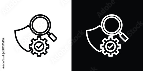 Analysis Icon Sheet Black And White