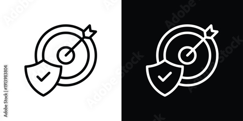 Target Icon Sheet Black And White