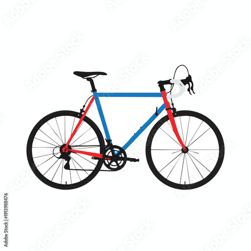 Sporty Bicycle with Colorful Frame and Lightweight Design for Adventure and Commuting