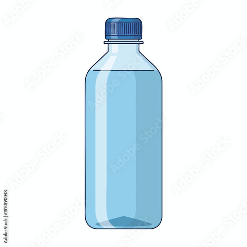 Clear Plastic Water Bottle for Quenching Thirst and Hydration