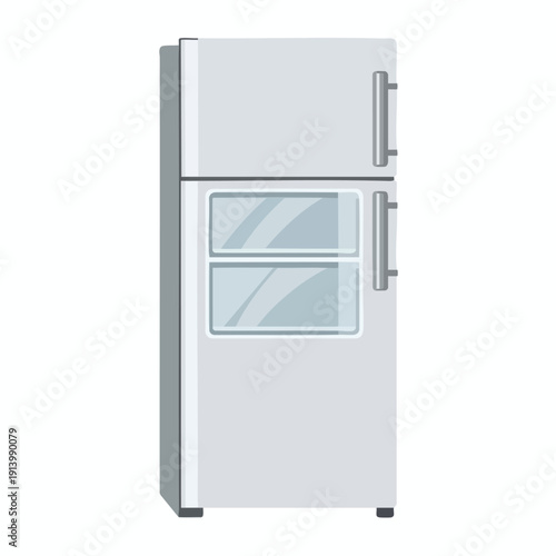 Modern Silver Refrigerator with Bottom Freezer for Stylish Kitchen Storage