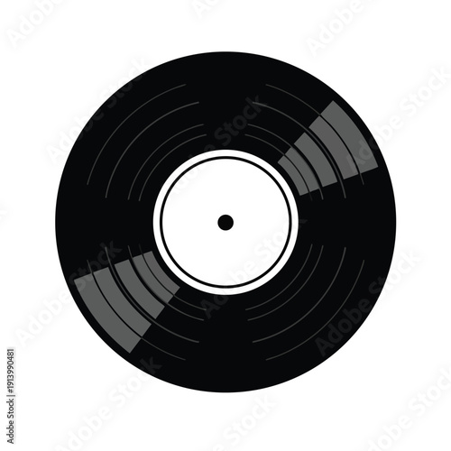 Vintage Vinyl Record on a Turntable for Retro Music Enthusiasts