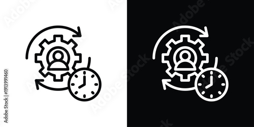 Utilization Icon Sheet Black And White