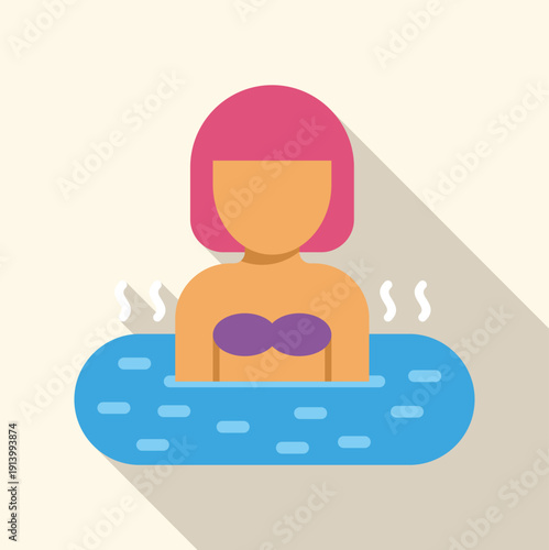 Woman enjoying a hot tub or spa for relaxation and wellness