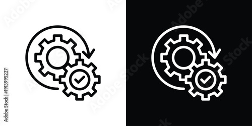 Automation Icon Sheet Black And White