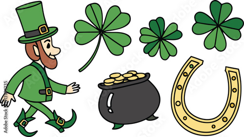 St Patrick's Day Lip Shamrock SVG Bundle