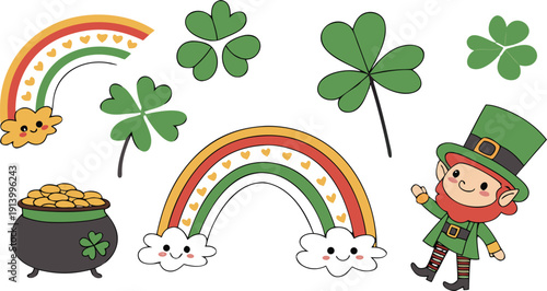 St Patrick's Day Lip Shamrock SVG Bundle