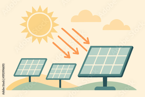 Solar Panels Harnessing Sunlight for Clean Energy Production.