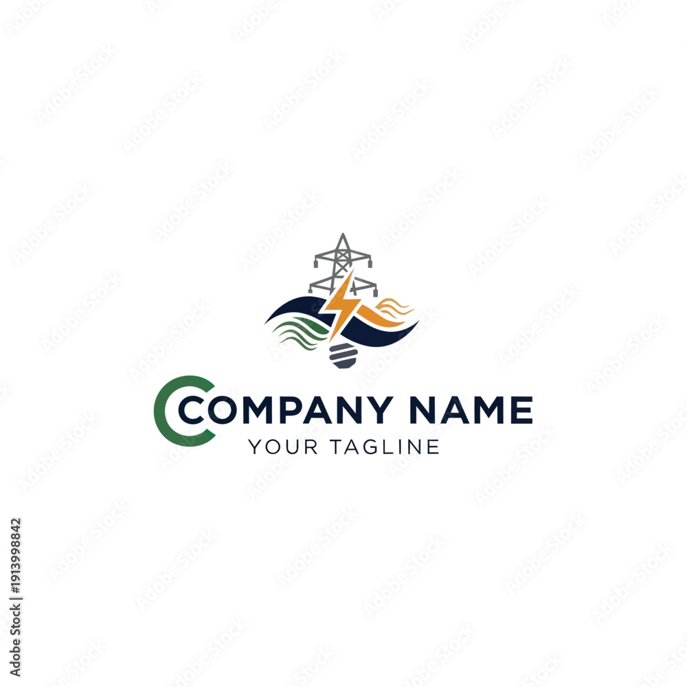 Fototapeta premium Sailboat Logo Design Template with Compass.