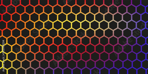 vector art of neon light abstract background