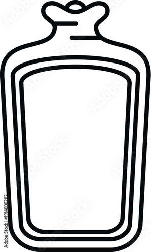 Hot water bottle providing heat therapy for comfort and managing pain