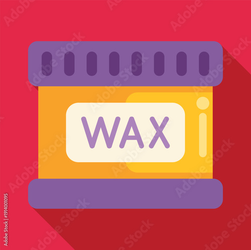 Wax jar illustrating hair removal and cosmetic beauty concept