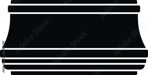 Plinth molding baseboard icon showing a decorative architectural element