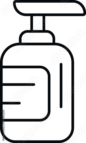 Soap dispenser bottle icon representing hygiene and sanitizing
