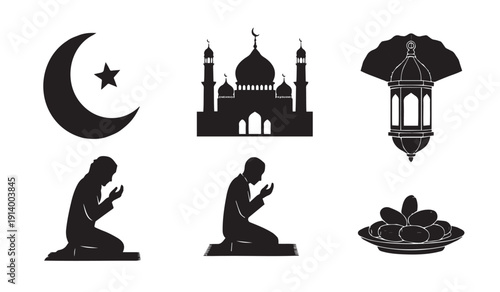 Islamic Culture & Ramadan Icon Set
