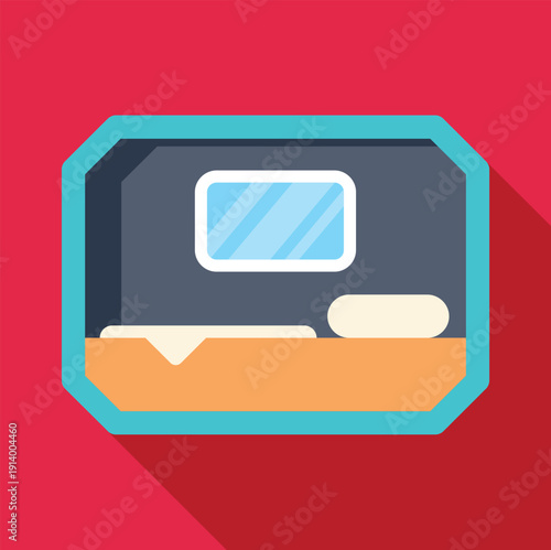 Train sleeping car providing a couchette for comfortable overnight travel