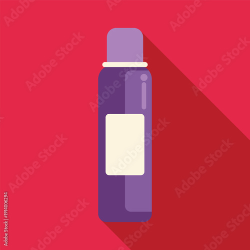 Aerosol can icon in flat design representing personal hygiene and cosmetics