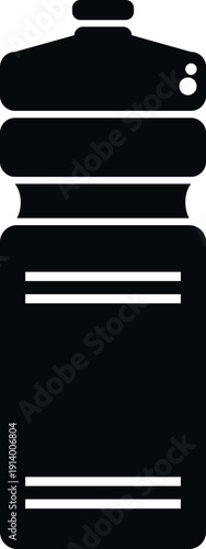 Water bottle providing hydration for fitness, sports, and healthy lifestyle activities