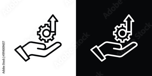 Development Icon Sheet Black And White