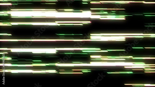 Technical problem computer screen with glitch effect. Image submission error of television. Abstract digital background with colors noise distortion lines. 3D rendering.