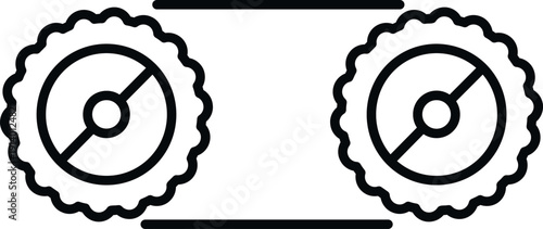 Conveyor belt mechanism with two rotating sprockets and a moving belt