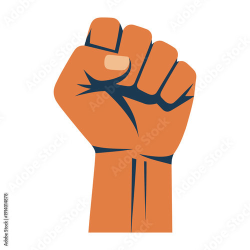 Empowering raised fist symbolizing strength and unity in modern activism