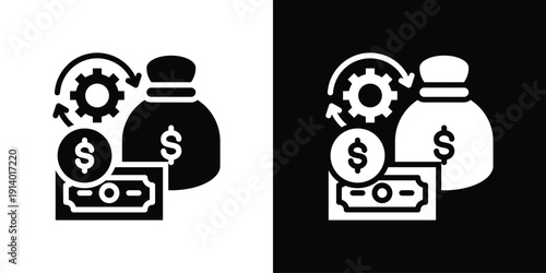 Capital Icon Sheet Black And White