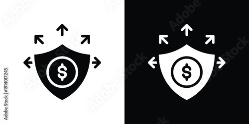 Liability Icon Sheet Black And White