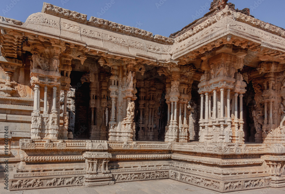 Naklejka premium Hampi - the ruins of a great empire in the heart of India