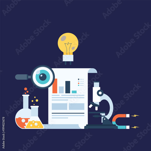 Scientific Research and Innovation Concept