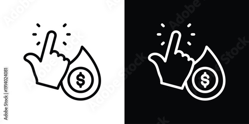 Liquidity Icon Sheet Black And White