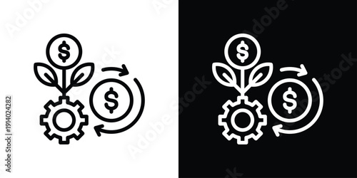 Roi Icon Sheet Black And White