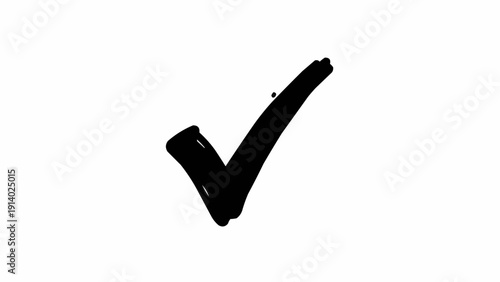 Black Check Mark Symbol Sign.
