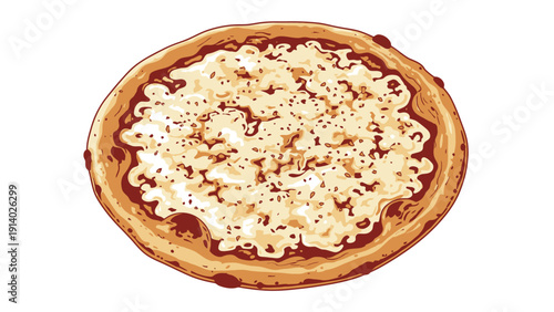 Delicious freshly baked cheese pizza with a golden crust and melted cheese topping.
