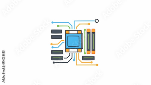 Microchip Electronic Circuit Board Design.