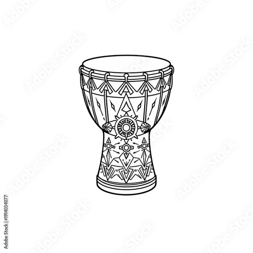 Djembe Drum Illustration