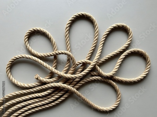 Rope arrangement creates a contemporary and minimalist composition
