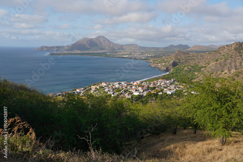 Küstenlandschaft von Tarrafal auf der Insel Santiago in Kap Verde. 
