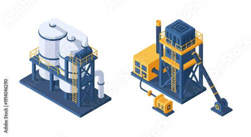 Industrial equipment and machinery for manufacturing processes.